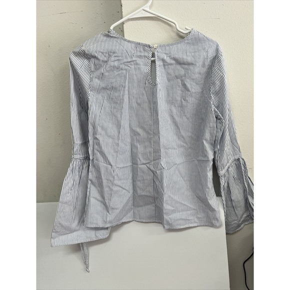 Dizzy Lissy Women's Long Sleeve Flower Button up Shirt LIGHT BLUE SIZE S - Picture 8 of 10